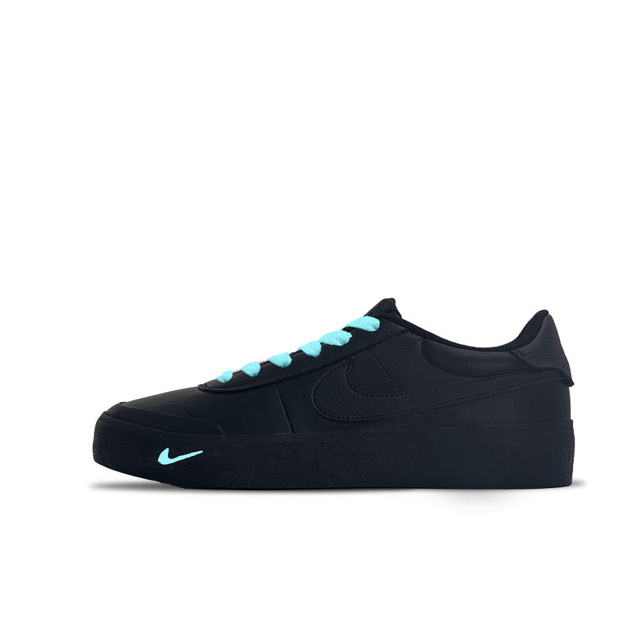 Nike Nike Court Shot Slip Resistant, Abrasion Resistant, Lightweight Low top Skateboard Shoes Unisex Black Blue