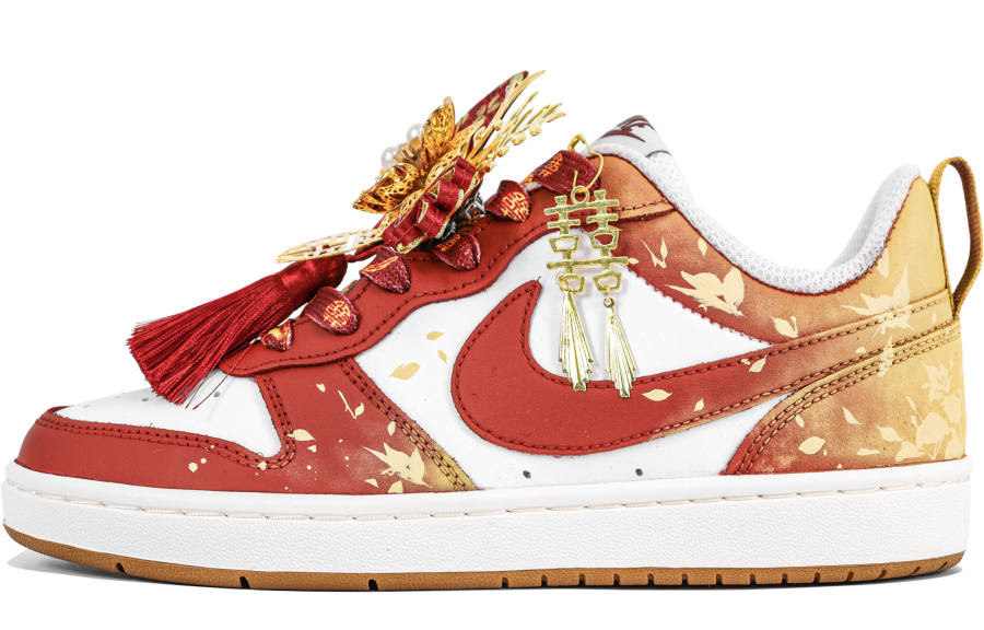 Nike Nike Court Borough Years Of Joy Slip Resistant Abrasion Resistant Low top Skateboard Shoes Women's Red