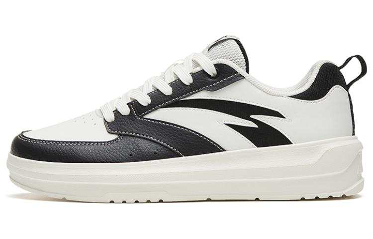 Anta Slip Resistant Abrasion Resistant Low top Skateboard Shoes Women's White Black