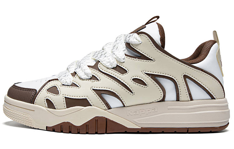 Kappa Abrasion Resistant Slip Resistant Low top Skateboard Shoes Men's Angola White/Toffee