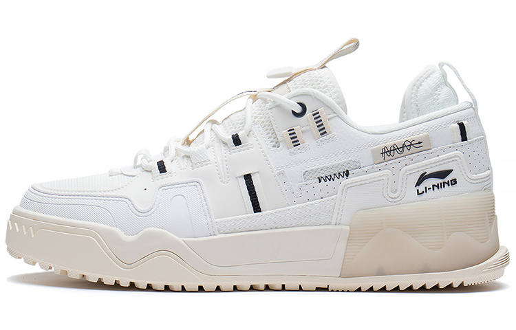 Li-Ning Li Ning Shiny Star 1.5 Shiny Star 1.5 Classic Low top Skateboard Shoes Men's Mist White
