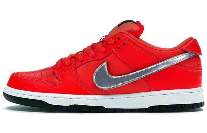 Nike Diamond Supply x Nike Dunk Sb Leather Casual Slip Resistant, Abrasion Resistant, Lightweight Low top Skateboard Shoes