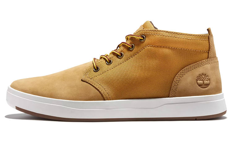Timberland Timberland Davis Square Chukka Leather And Fabric Boots 'Wheat'