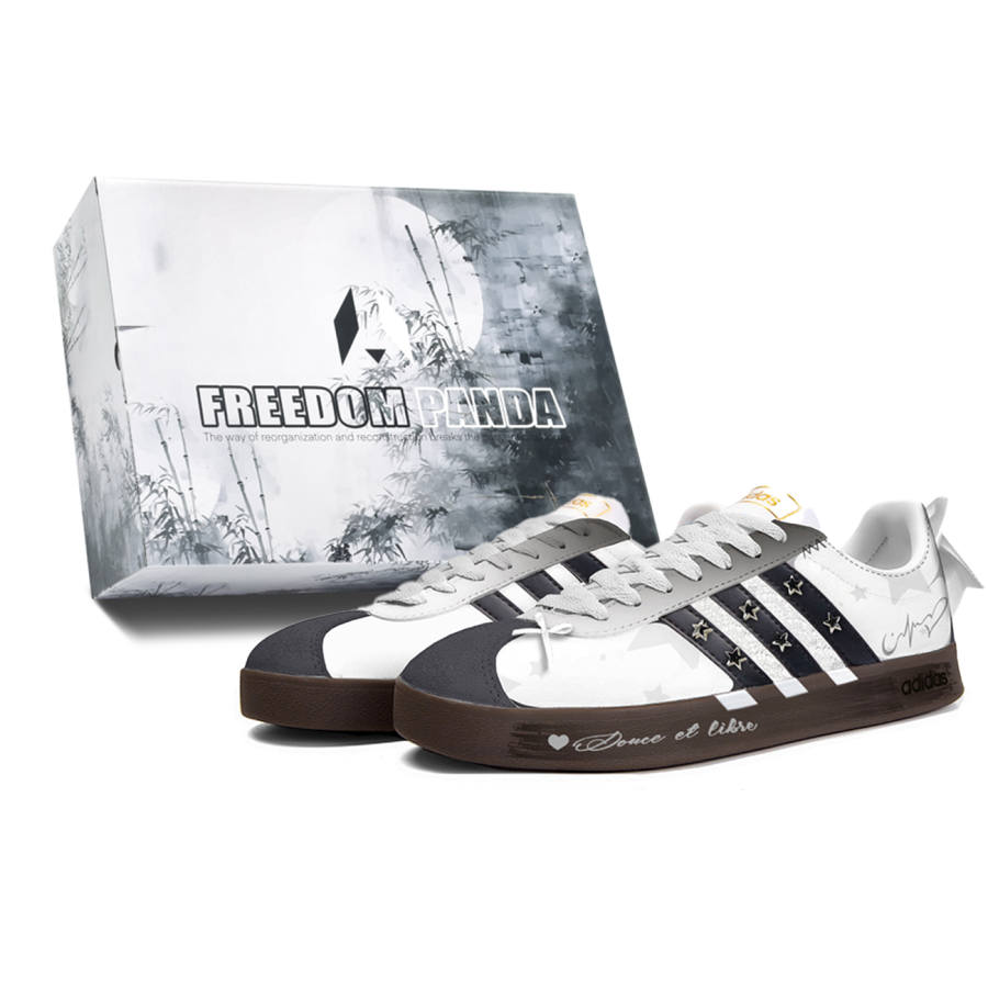 Adidas Neo VL Court 2.0 Low top Skateboard Shoes Unisex White Brown