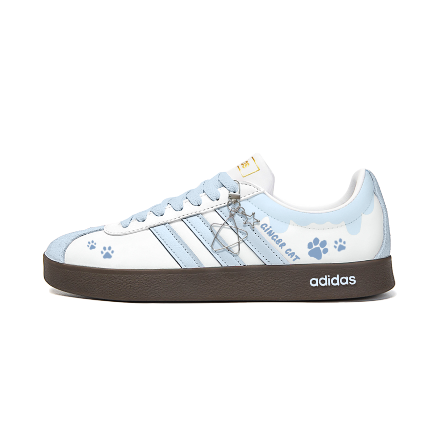 Adidas Adidas VL COURT 2.0 Starjoy Manufacturing, Blue Claw Shimmer Slip Resistant Cushioning Abrasion Resistant