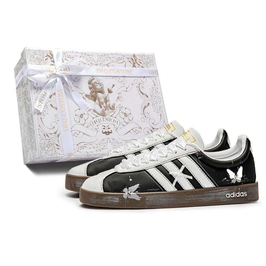 Adidas Neo VL Court 2.0 Da Vinci, Mechanical Butterfly, Box Abrasion Resistant Abrasion Resistant Low top