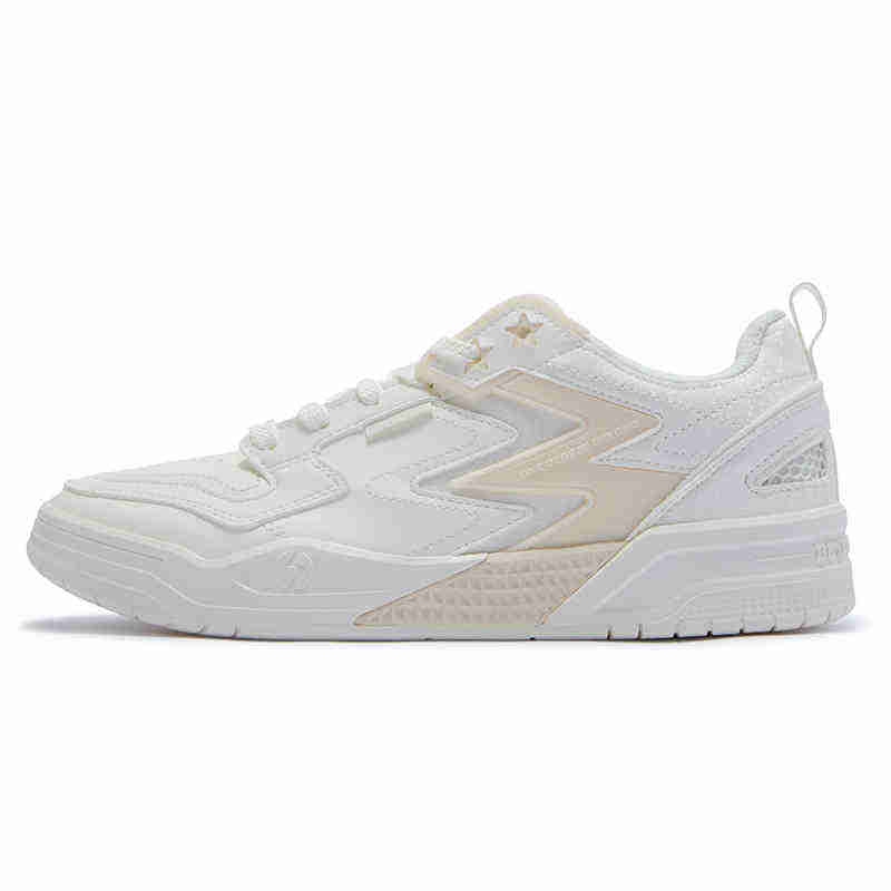 361° Slip Resistant Abrasion Resistant Mid top Skateboard Shoes Men's Ecru