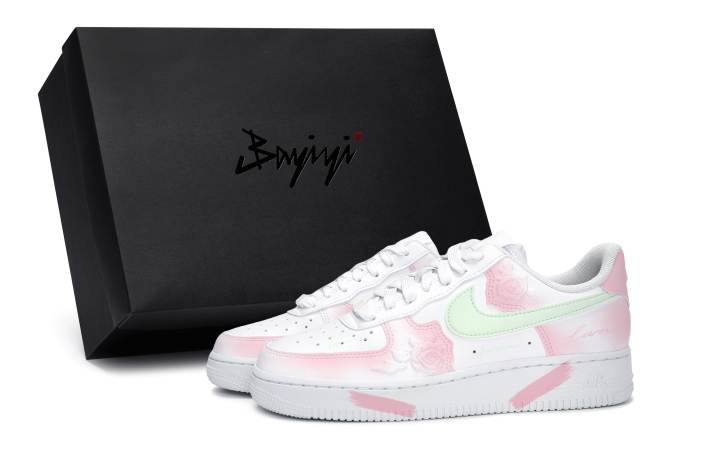 Nike Nike Air Force 1 811 Manufacturing, Pink Flower Dream Dance, Special Shoe Box Slip Resistant Abrasion Resistant