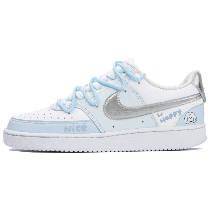 Nike Nike Court Vision 1 Low top Skateboard Shoes Women's White Pink