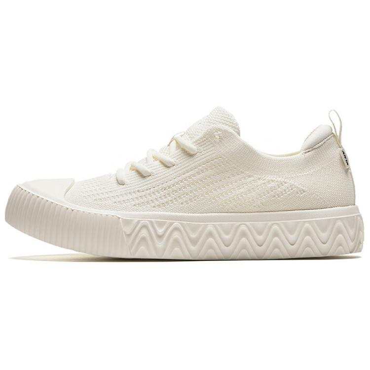 Anta Flyknit Breathable Low top Skateboard Shoes Women's White