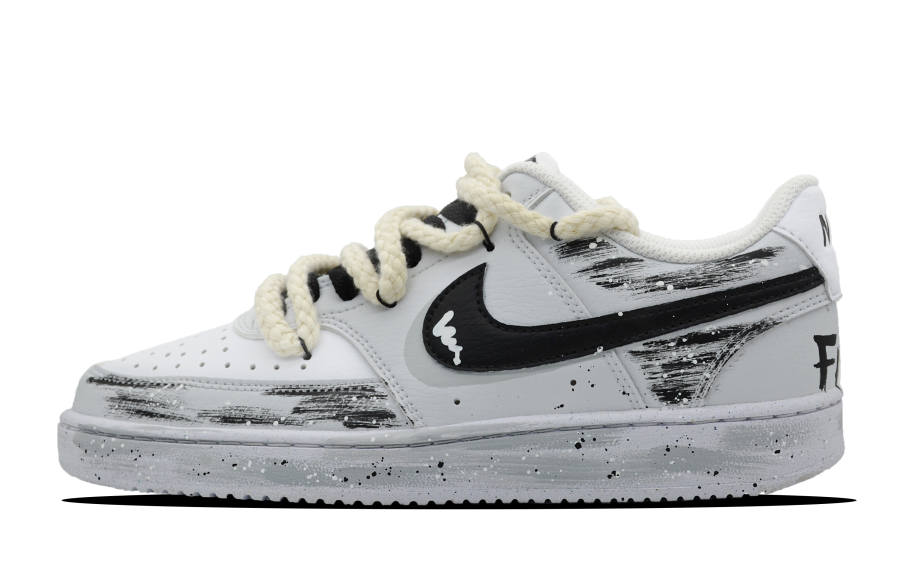Nike Nike Court Vision 1 Leather Coverage Slip Resistant And Abrasion Resistant Low top Skateboard Shoes Men's