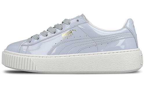 PUMA PUMA Basket Platform Patent Halogen Blue Women's