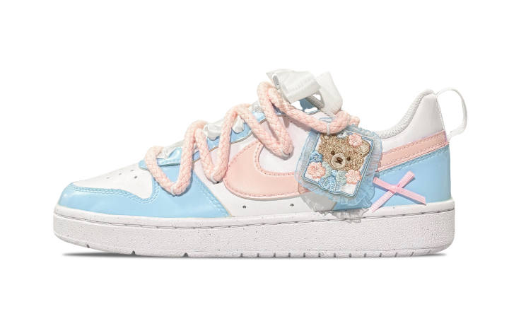 Nike Nike Court Borough Low top Skateboard Shoes GS Light Blue