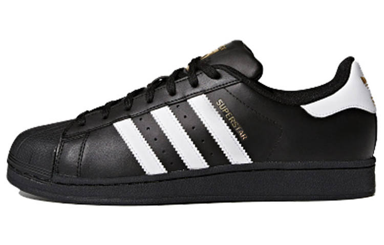 Adidas Originals Superstar Foundation Synthetic Leather Abrasion Resistant Lightweight Low top Skateboard Shoes Unisex