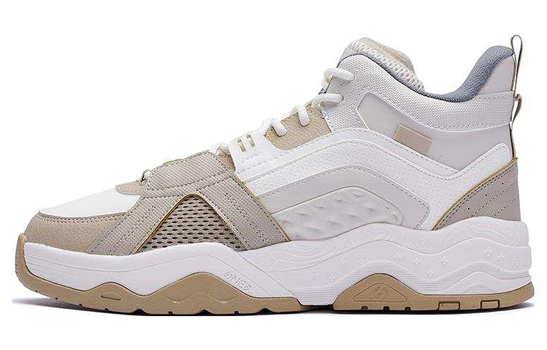 361° Trendy Slip Resistant Cushioning Slip Resistant Cushioning Mid top Skateboard Shoes White Umber