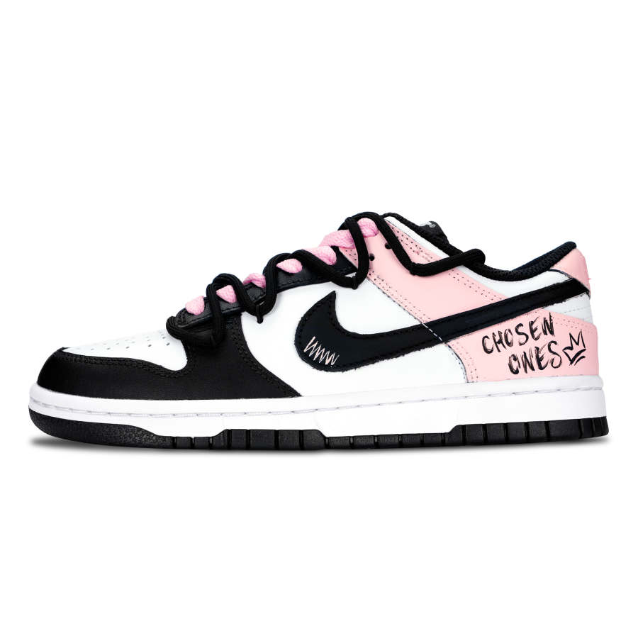 Nike Nike Dunk Crown Of Pink Ink Lightweight And Breathable Low top Skateboard Shoes Unisex Black Pink