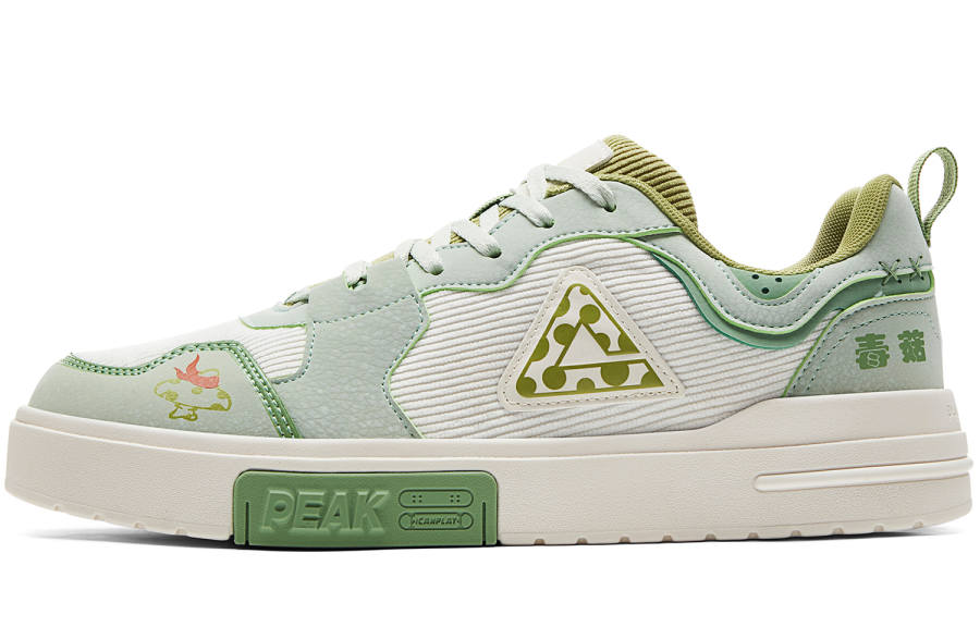 PEAK Chinese Original Collection Slip Resistant Low top Skateboard Shoes Men's Aqua Green