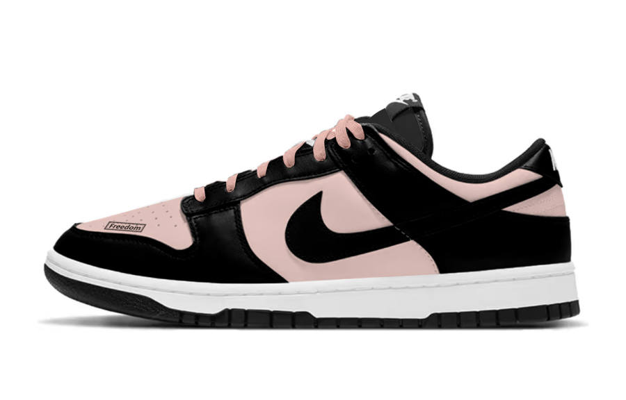 Nike Nike Dunk Berry Pink Heartbeat Abrasion Resistant Low top Skateboard Shoes Unisex Black Pink