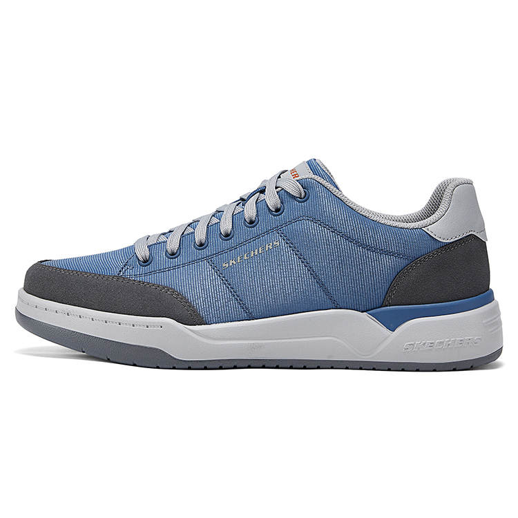 Skechers Abrasion Resistant Lightweight Wear resistant And Lightweight Low top Skateboard Shoes Men's Blue