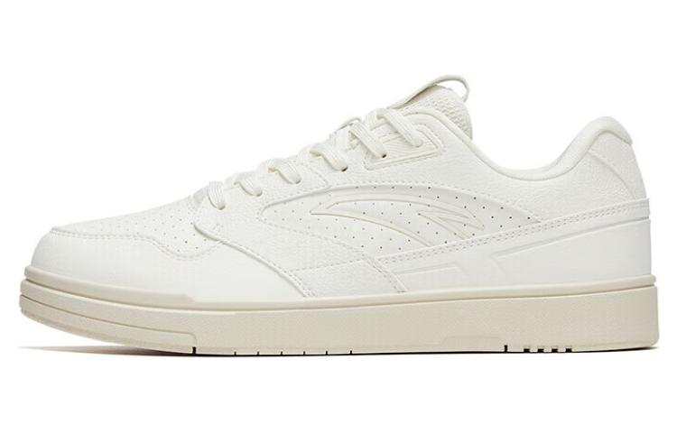Anta Little Street Tough Slip Resistant Cushioning Low top Skateboard Shoes Men's Ivory White