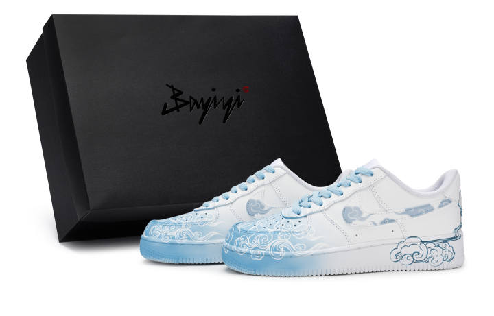 Nike Nike Air Force 1 811 Manufacturing, Cloud Roll Wave Blue, Special Shoe Box Slip Resistant Slip Resistant Low top