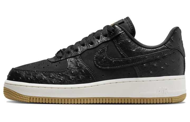 Nike Nike Air Force 1 Low '07 Black Ostrich Gum Women's