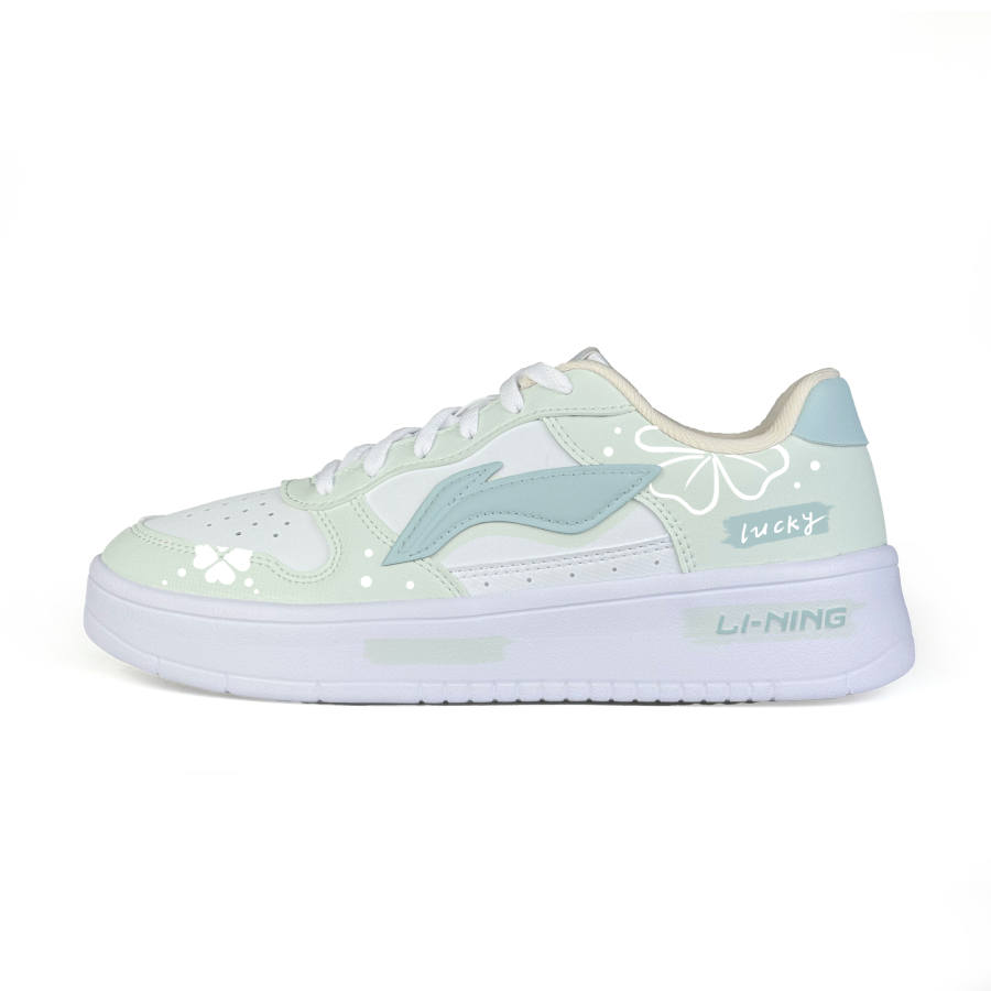 Li-Ning Li Ning Floating Boat Wear resistant And Lightweight Low top Skateboard Shoes Unisex Light Green