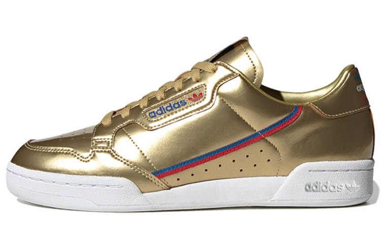 Adidas Originals Continental 80 Low top Skateboard Shoes Unisex Gold