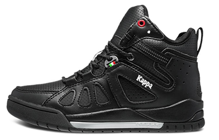 Kappa Skateboard Shoes Unisex High Top Black