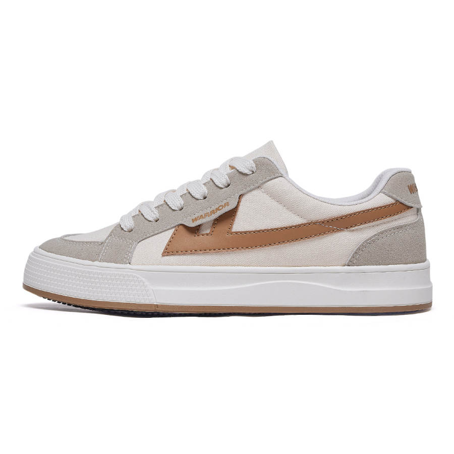 WARRIOR Warrior Low top Skateboard Shoes Unisex White Khaki