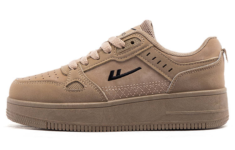 Warrior Athleisure Wear resistant And Lightweight Low top Skateboard Shoes Unisex Khaki