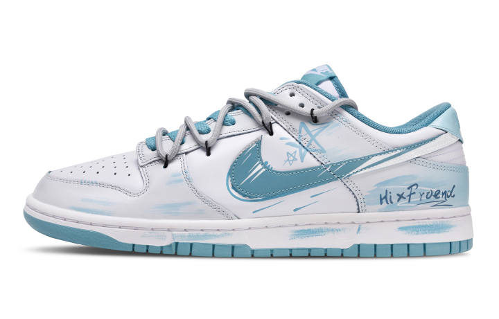 Nike Nike Dunk Qingyu Starlight Abrasion Resistant Abrasion Resistant Low top Skateboard Shoes Unisex Blue White