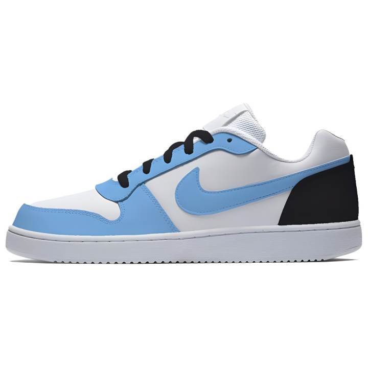 Nike Nike EBERNON Navy Sheen Obsidian Slip Resistant Abrasion Resistant Low top Skateboard Shoes Men's Blue Black