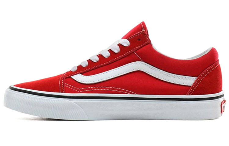 Vans Vans Old Skool Classic Coverage Lightweight Low top Skateboard Shoes Unisex Red White