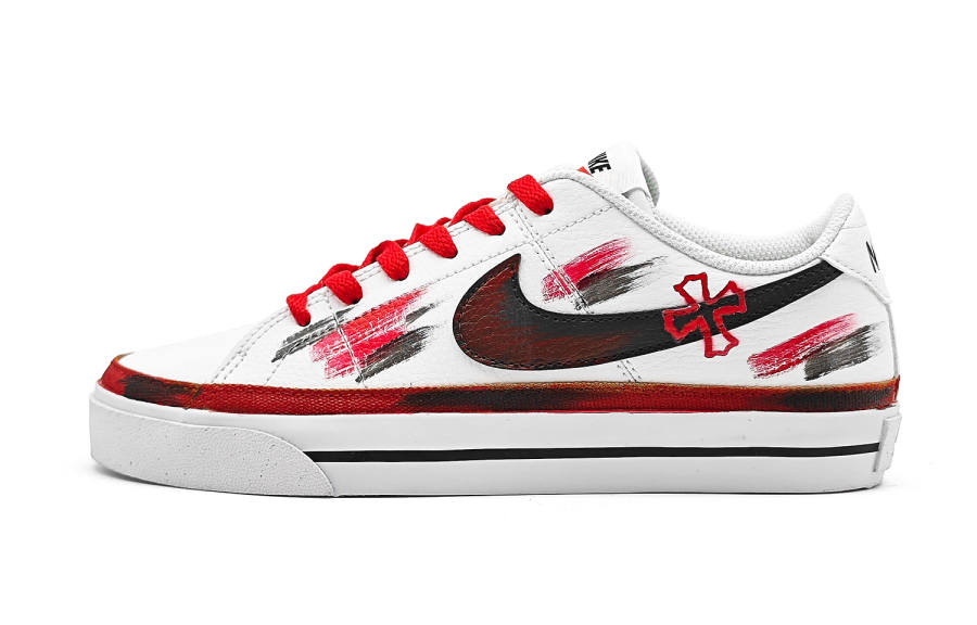 Nike Nike Court Legacy Dark Red Cross Waterproof Abrasion Resistant Lightweight Waterproof Abrasion Resistant Lightweight