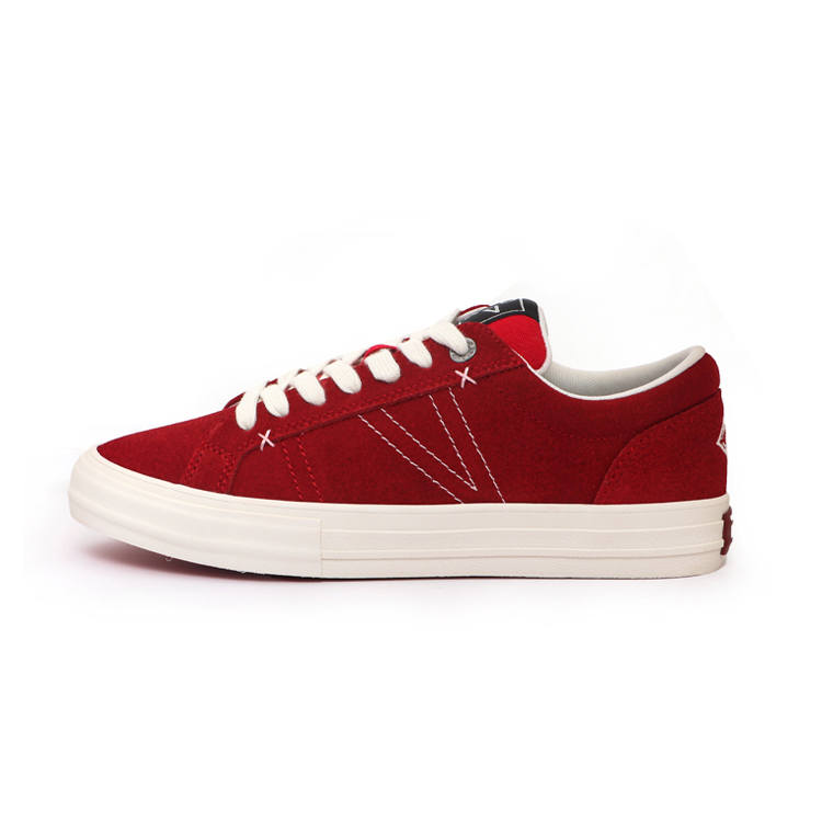 X-JIMSUN X JIMSUN 2026 Spring Festival Suede Coverage Cushioning Balance Low top Skateboard Shoes Unisex Red White