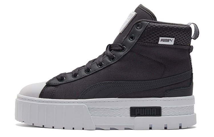 PUMA Mayze Mid Safari Casual Skateboarding Shoes Black Women's