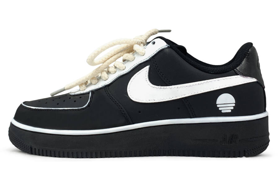 Nike Nike Air Force 1 Abrasion Resistant Abrasion Resistant Low top Skateboard Shoes Unisex Black