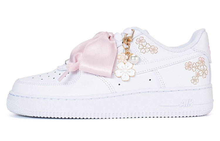 Nike Nike Air Force 1 Air Force 1 Low top Skateboard Shoes Women's Pink White