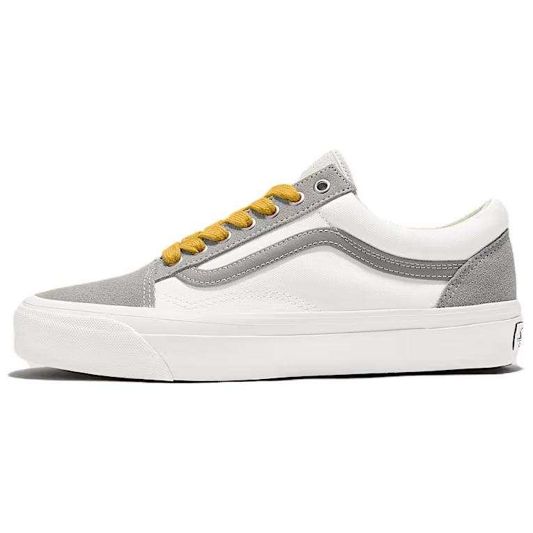 Vans LX OLD SKOOL Abrasion Resistant Abrasion Resistant Low top Skateboard Shoes Unisex Gray White