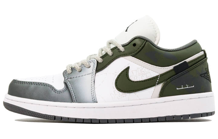 Jordan Jordan Air Jordan 1 Synthetic Leather Low top Skateboard Shoes Unisex