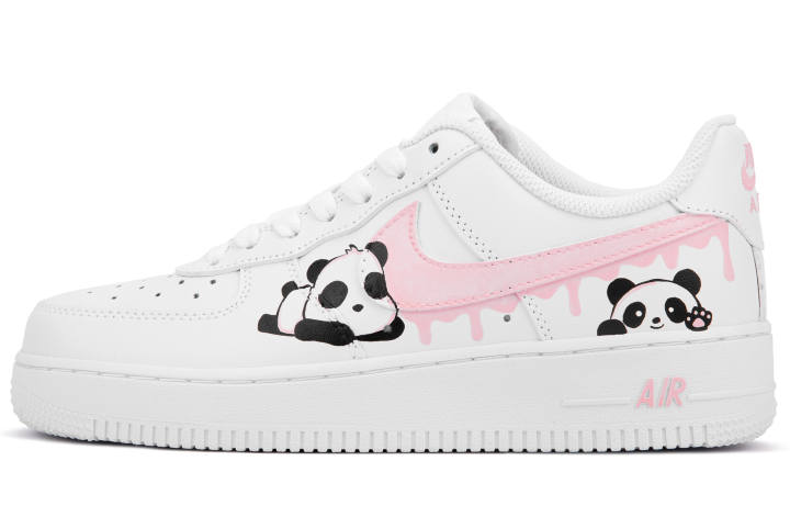 Nike Nike Air Force 1 Low top Skateboard Shoes Unisex White Pink