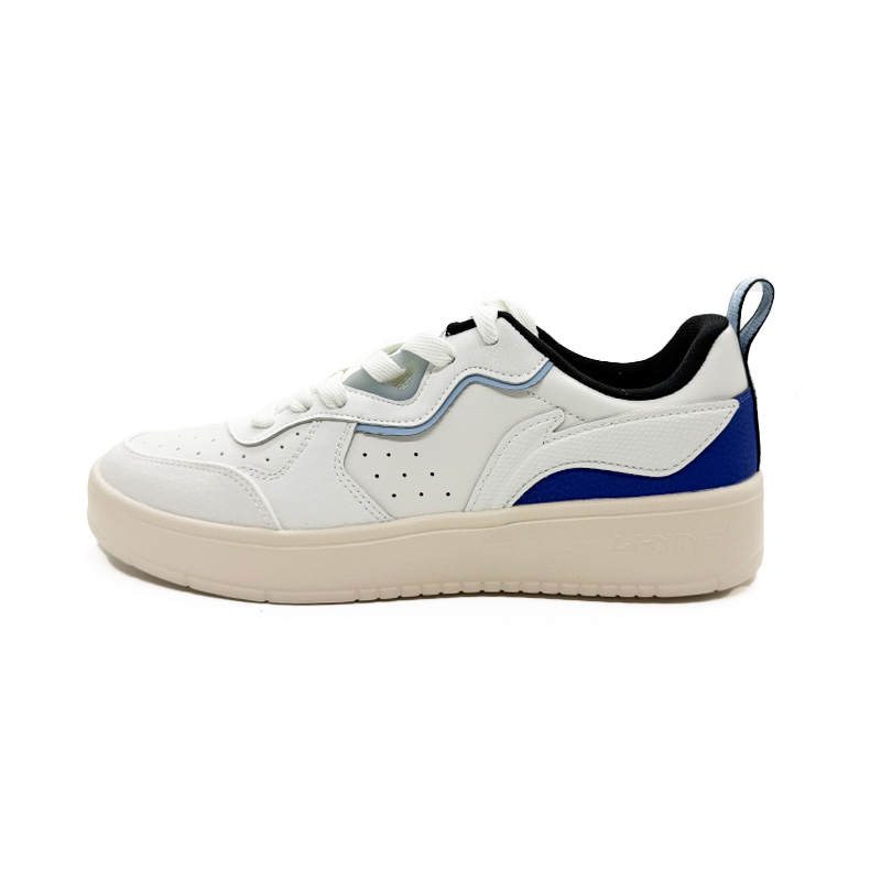 Li-Ning Li Ning Qingchao Abrasion Resistant Lightweight Slip Resistant Low top Skateboard Shoes Men's White Blue