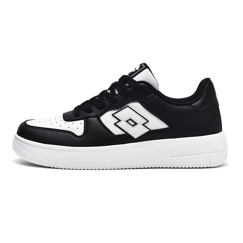 LOTTO Air Force 1 Slip Resistant Lightweight Non slip Lightweight Low top Skateboard Shoes Men's Black White
