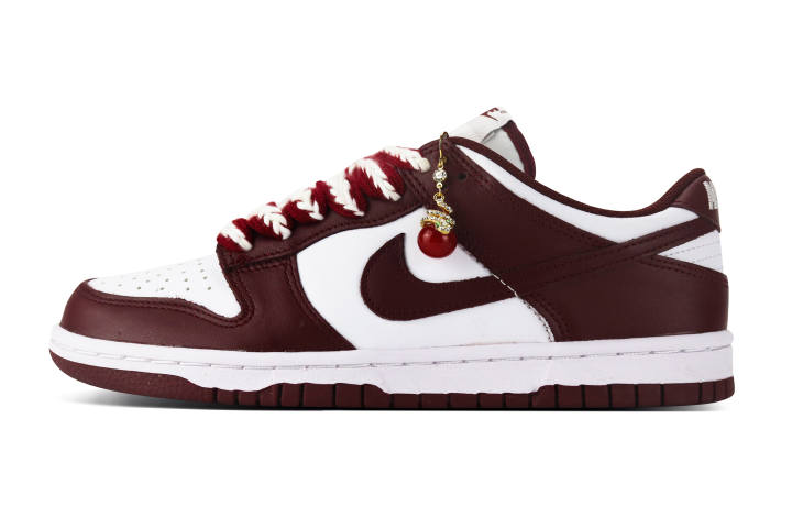 Nike Nike Dunk Slip Resistant, Abrasion Resistant, Lightweight Low top Skateboard Shoes Unisex Burgundy