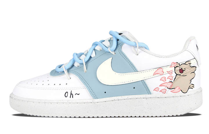 Nike Nike Court Vision OH Synthetic Leather Maltese Slip Resistant Cushioning Slip Resistant Cushioning Low top