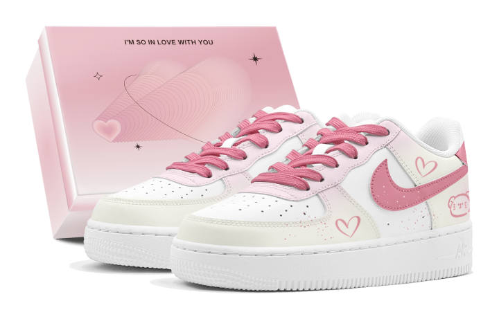 Nike Nike Air Force 1 Air Force 1, Couple's, Romantic Favor, Strawberry Bear, Anti Aging Outfit, Playful Low top