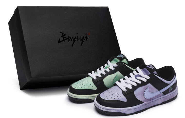 Nike Nike Dunk 811 Manufacturing, Grape Green Grape Wine, Special Shoe Box Low top Skateboard Shoes Unisex Green Purple