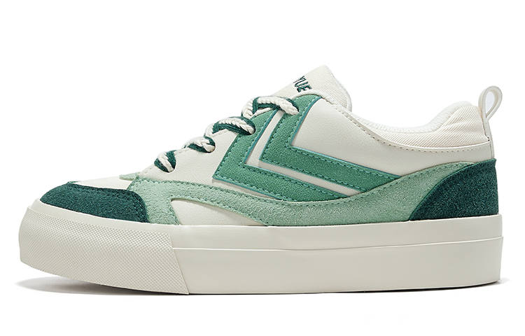 Poizon FEIYUE Slip-Resistant Low-top Skateboard Shoes Women's Beige Green
