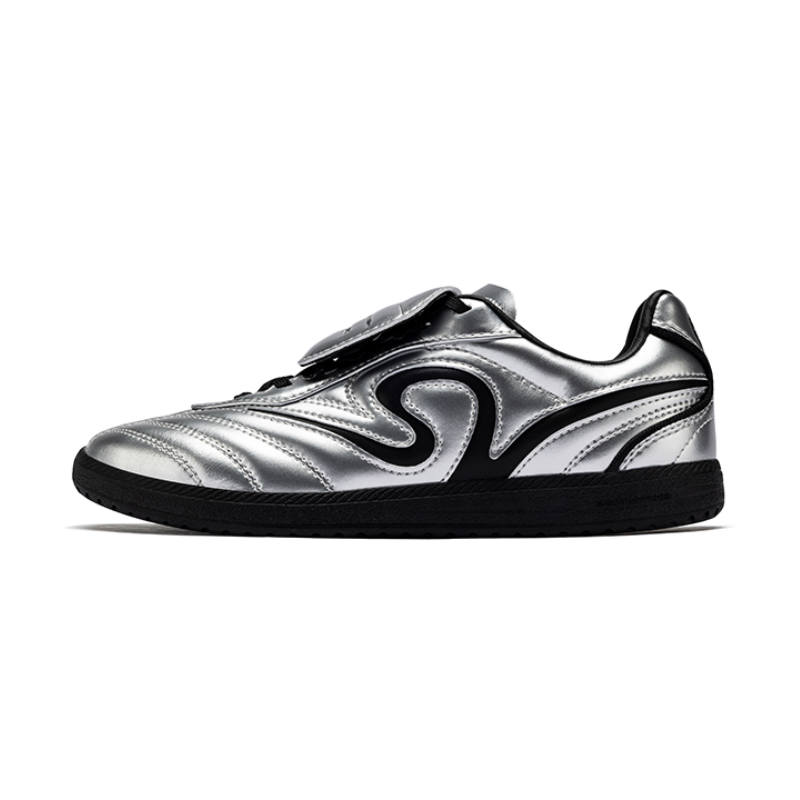 ANTA SNEAKERVERSE Slip Resistant Abrasion Resistant Low top Skateboard Shoes Women's Silver